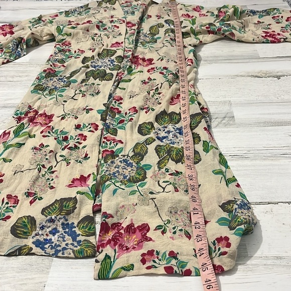 Free People Latimer Kimono In Neutral Combo Size XS NWT - Picture 8 of 11